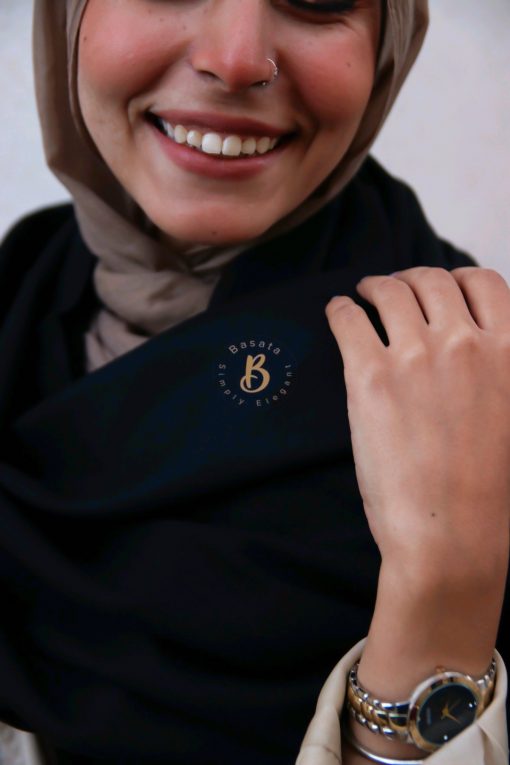 Black Wool Shawl