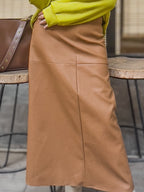 Leather Pencil Skirt