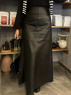 Leather Pencil Skirt