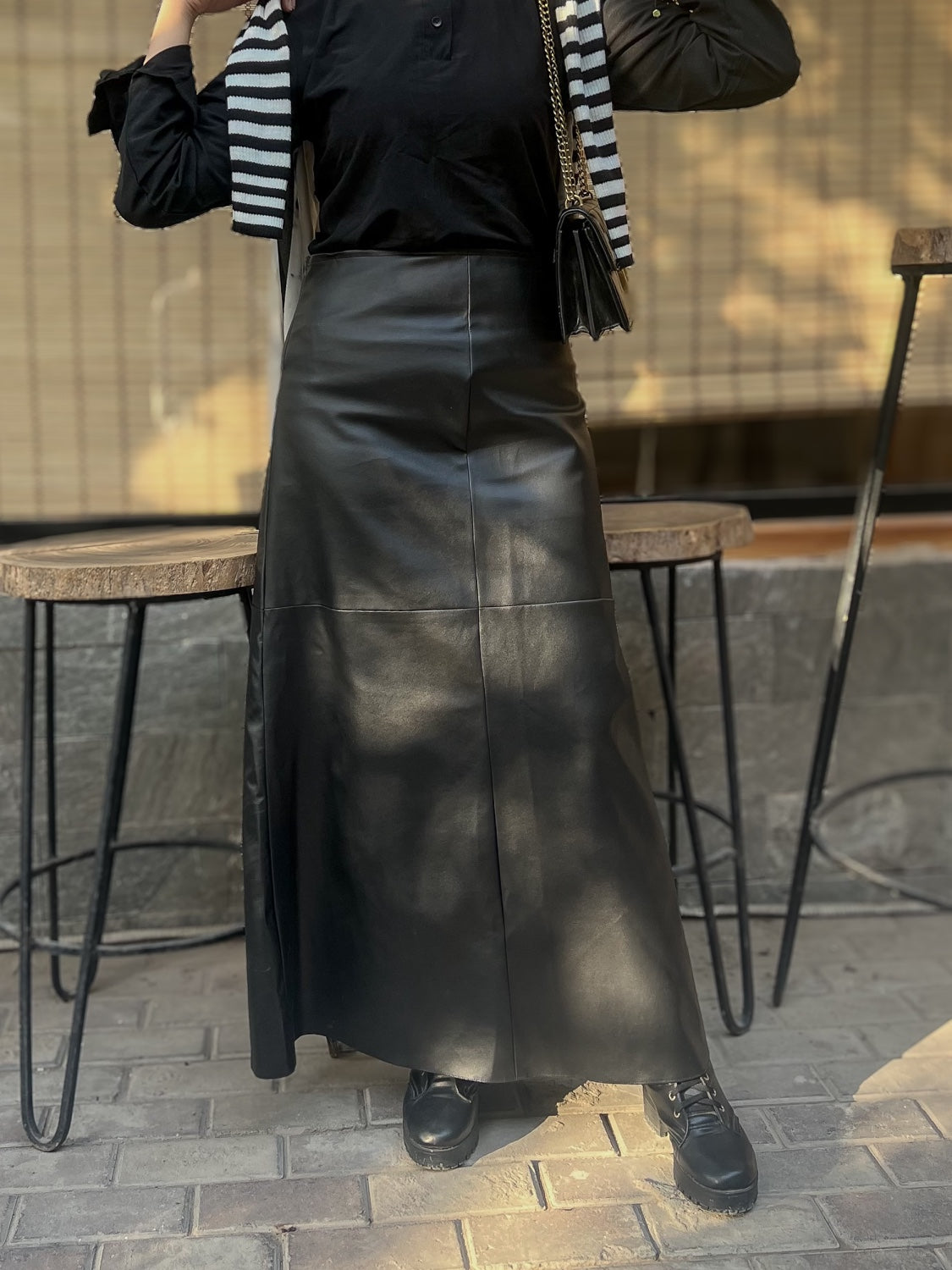Leather Pencil Skirt