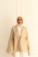 Light Bej Shimmery kimono