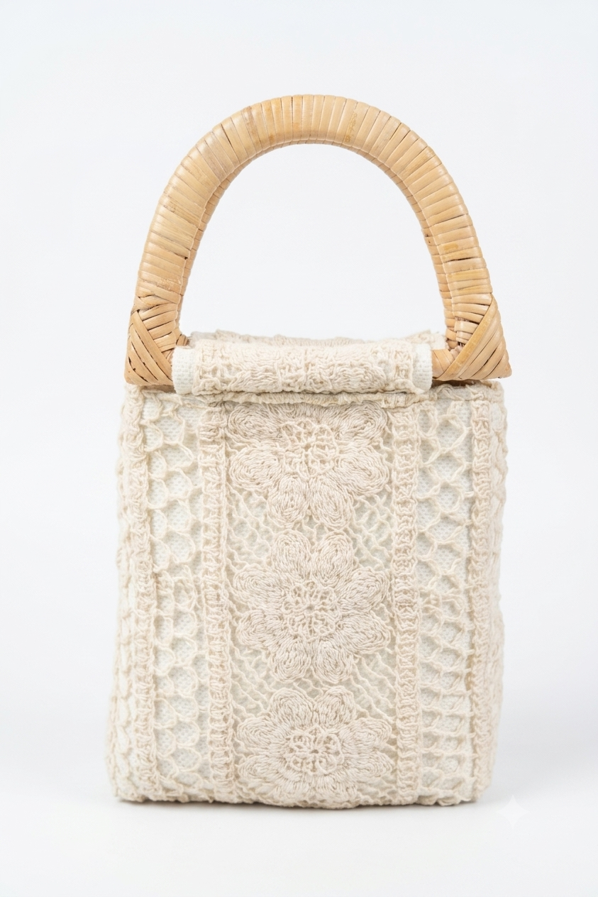 Wooden Crochet Pocketbag
