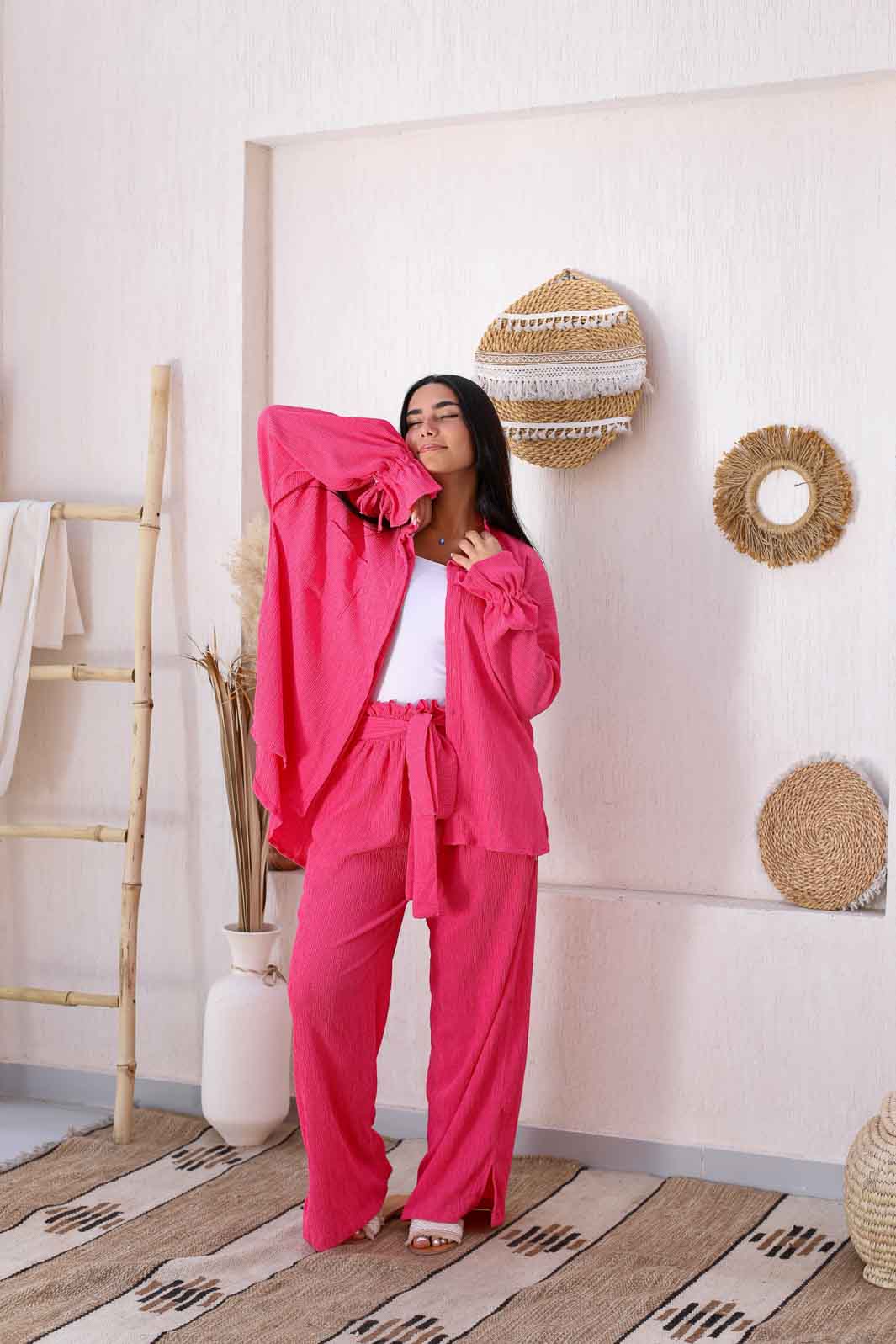 Miss Dreamy Wrinkled Cotton Set