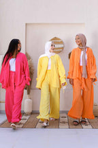 Miss Dreamy Wrinkled Cotton Set