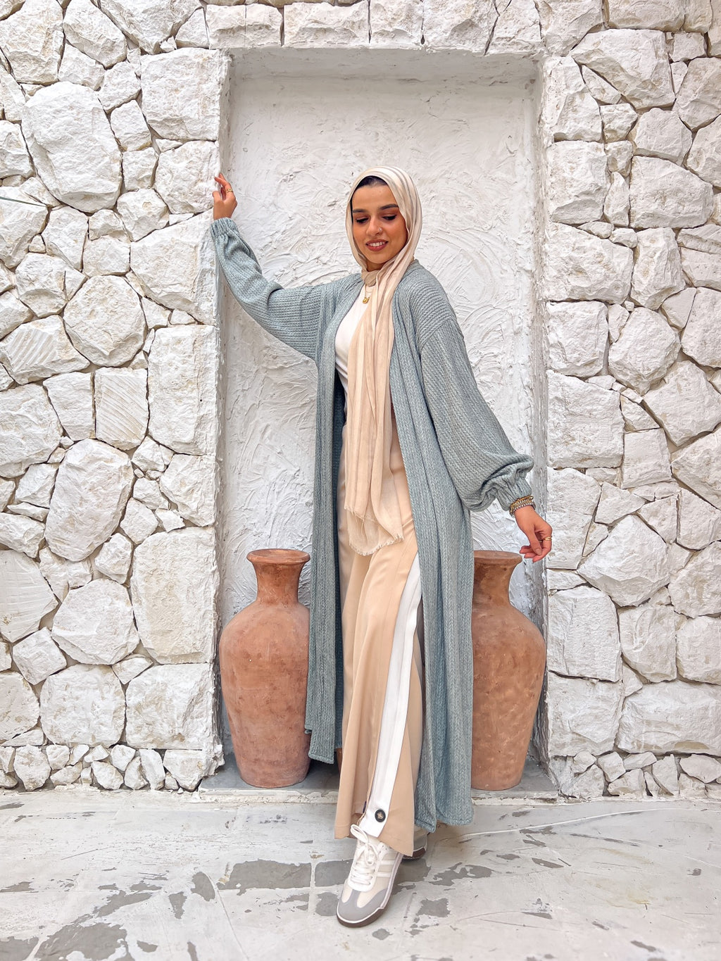 Braided Wool Cardigan