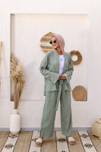 Miss Dreamy Wrinkled Cotton Set