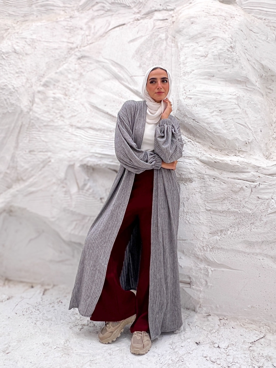 Braided Wool Cardigan