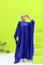 Layla Satin Cape Dress With Inside Belt