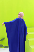 Layla Satin Cape Dress With Inside Belt