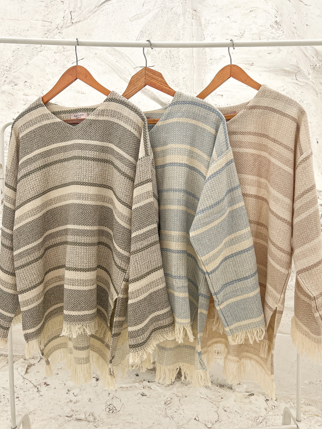 Sripped Fringes Pullover