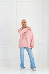 Wool jacket in pink
