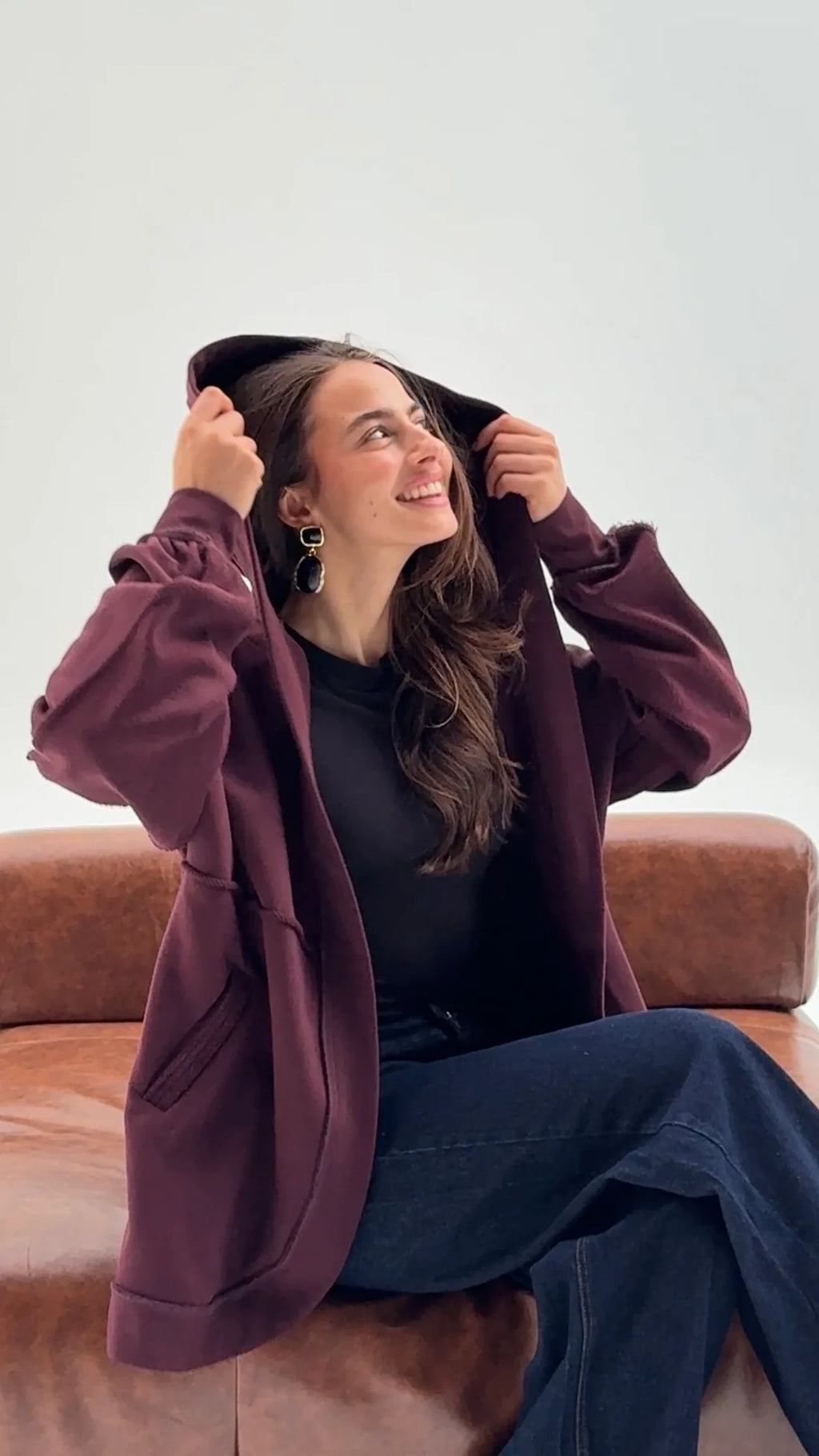 HOODED CARDIGAN