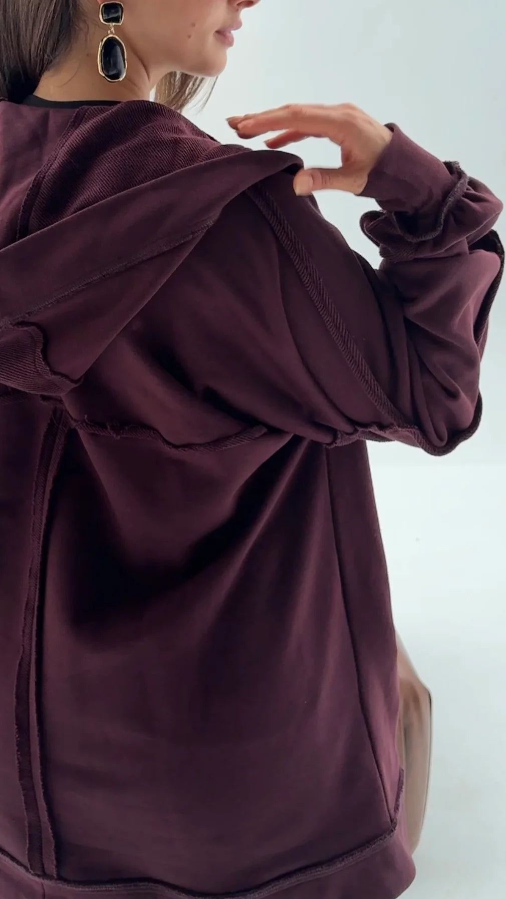 HOODED CARDIGAN