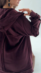 HOODED CARDIGAN