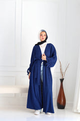 Navy Crushed Kimono