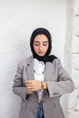 padded long blazer