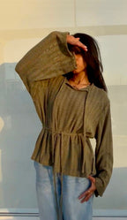 Beach Girl Belted Knit Jumper