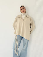 Beige Cotton Top