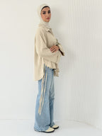 Beige Cotton Top