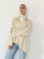 Beige Cotton Top