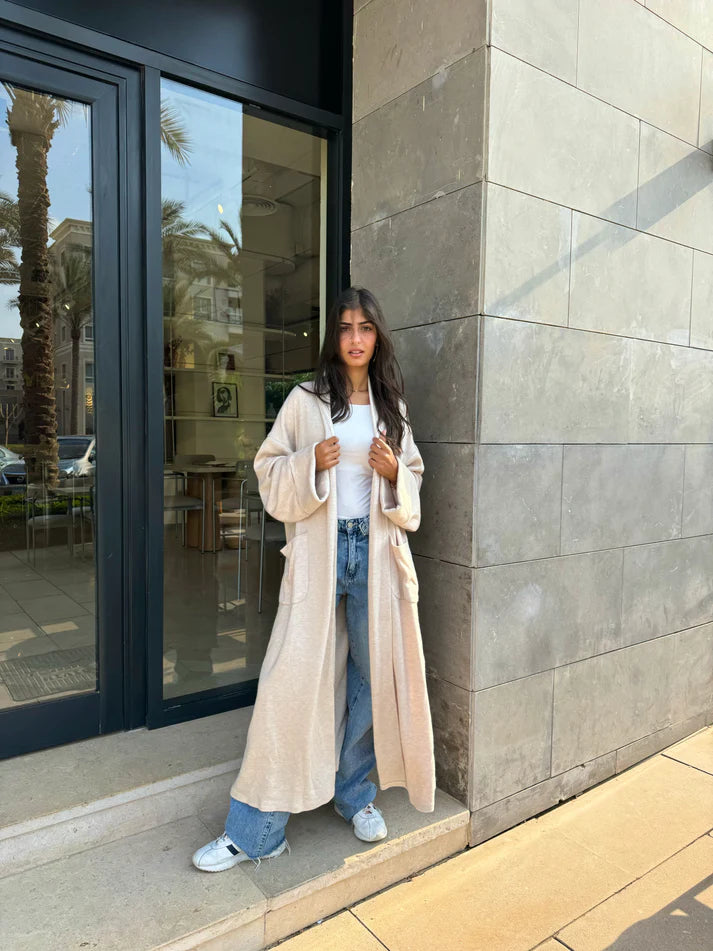 Beige Aura Cardigan