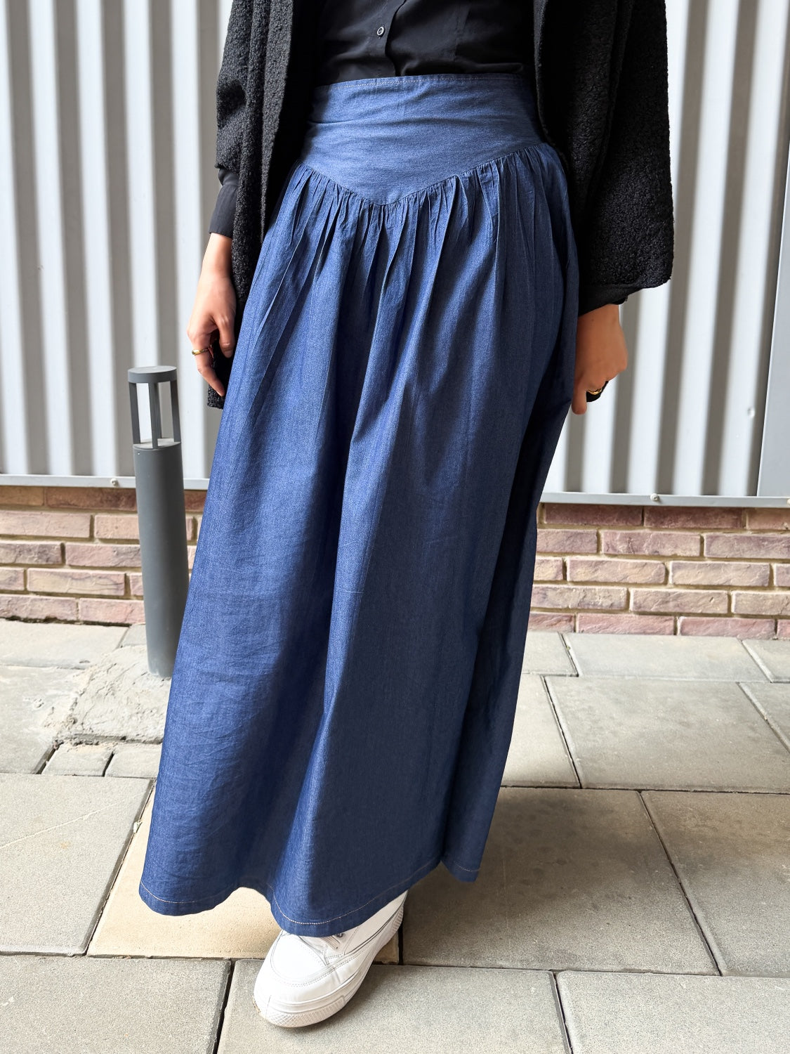 Denim Tulip Skirt