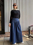 Denim Tulip Skirt