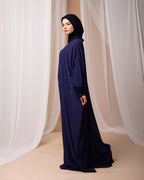 Free Size Prayer Wear navy blue with pearl code 333