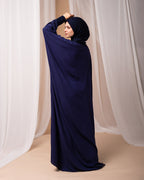 Free Size Prayer Wear navy blue with pearl code 333