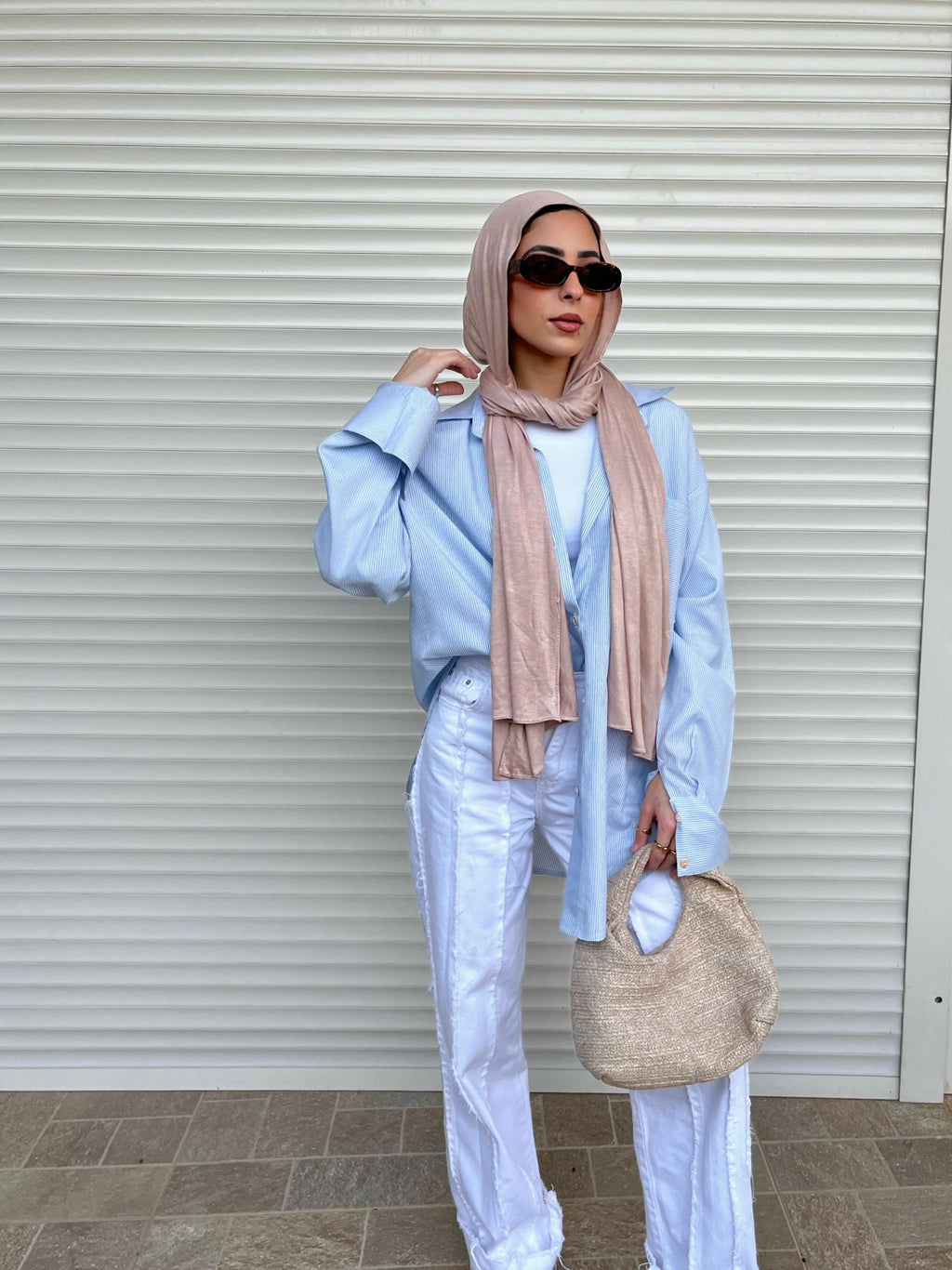BEIGE COTTON LYCRA