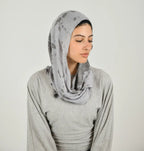 HANDPAINTED COTTON LYCRA EASY SCARF