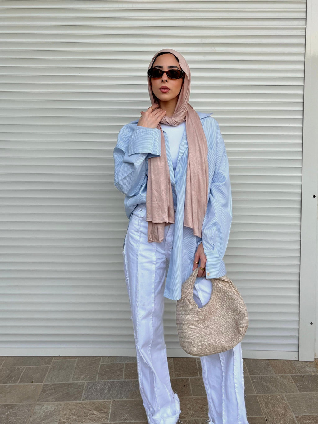 BEIGE COTTON LYCRA