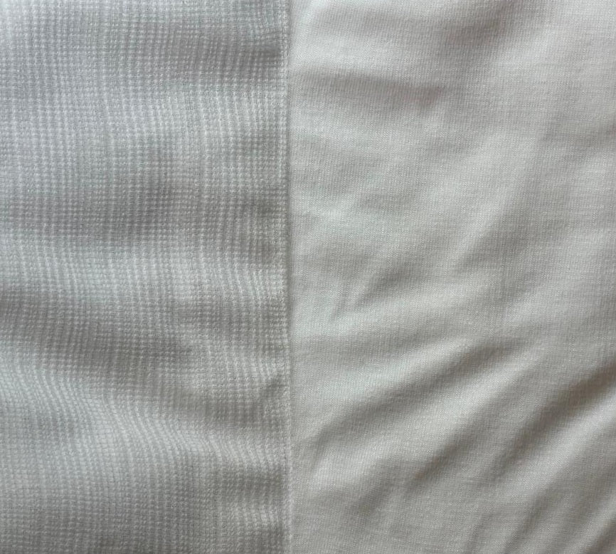 LIGHT BEIGE STRIPES X PLAIN BEIGE COTTON LYCRA