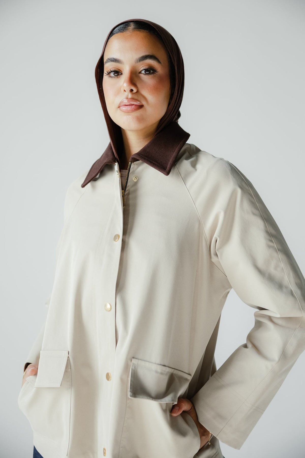 Fallen Jacket in Beige