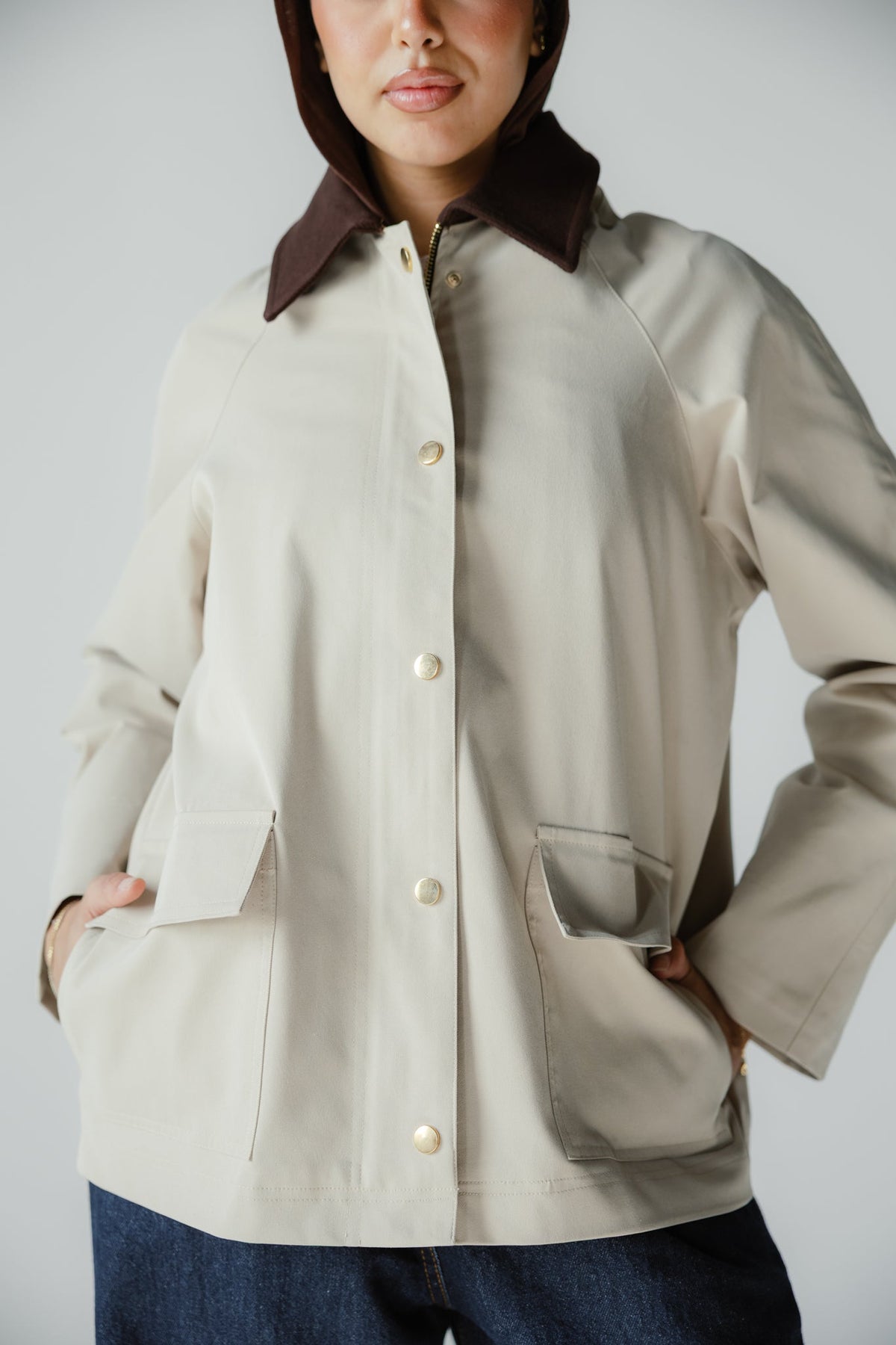 Fallen Jacket in Beige
