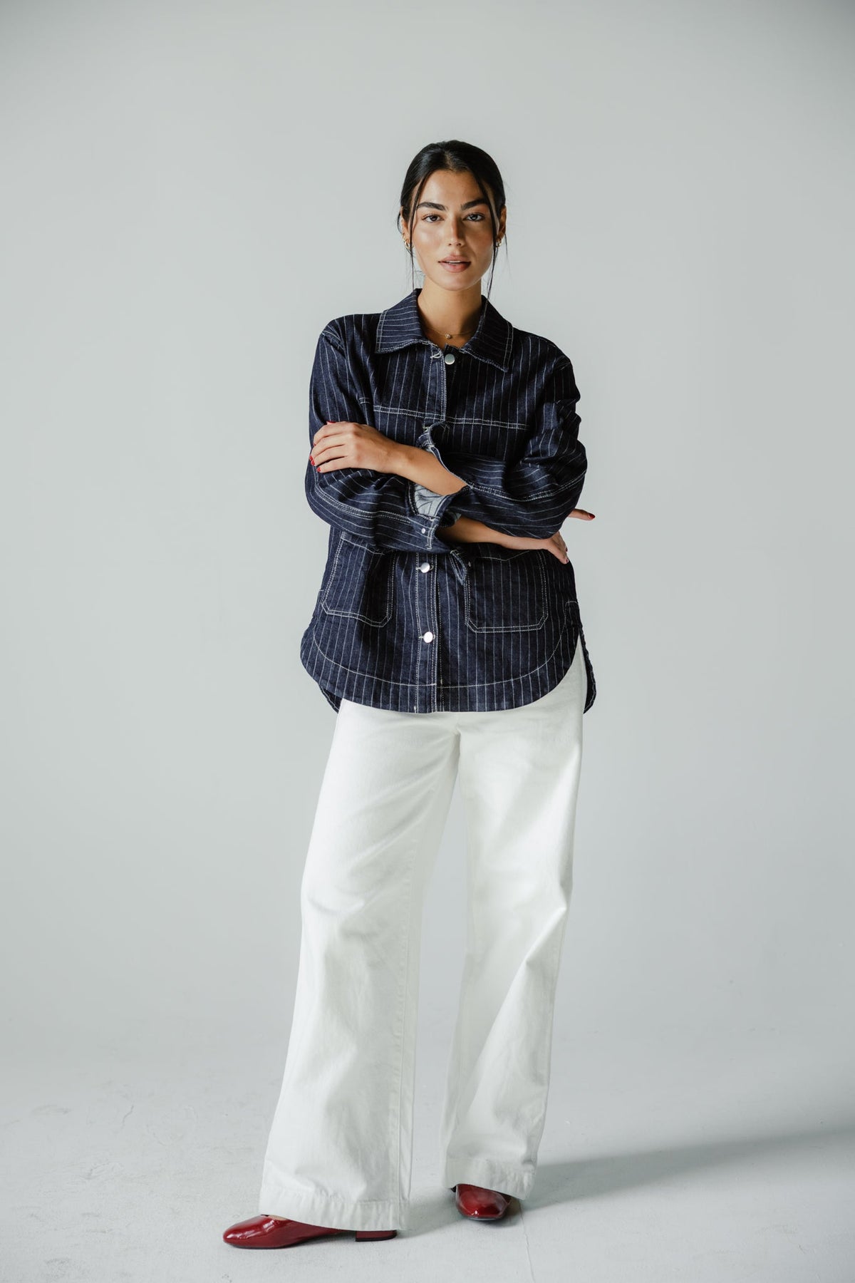 Stripe Utility Jacket