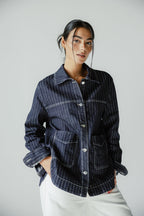 Stripe Utility Jacket