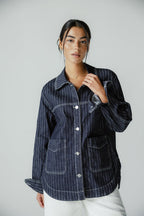 Stripe Utility Jacket