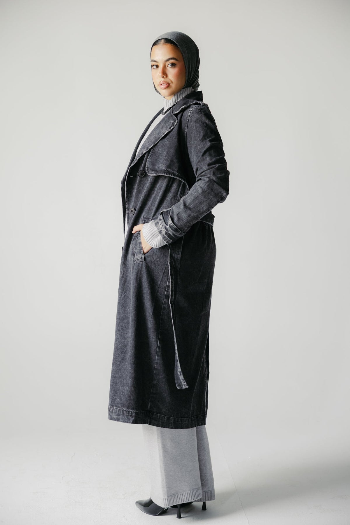 The Easy Days Denim Trench