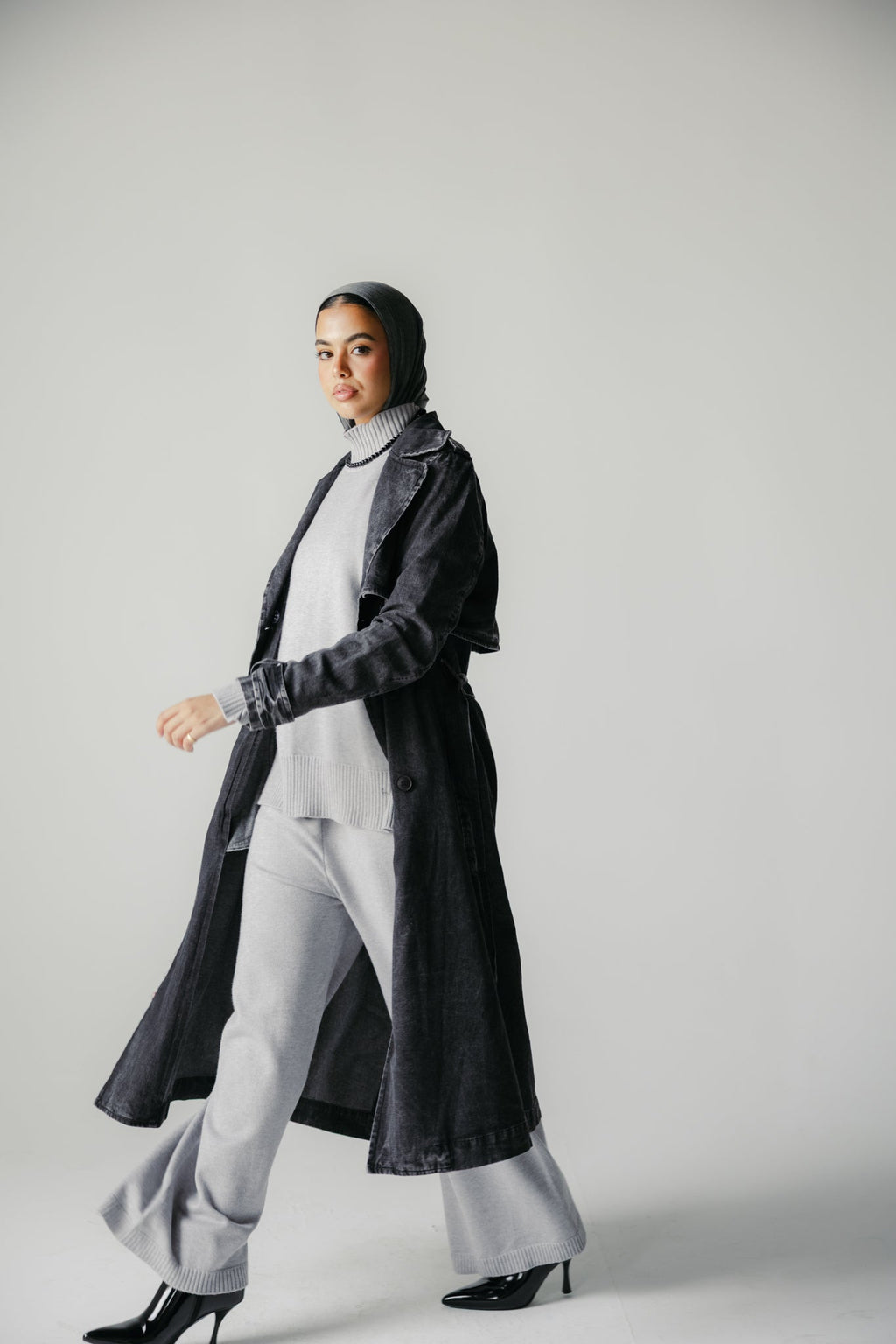 The Easy Days Denim Trench