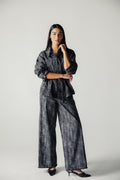 Washed Black Denim Set