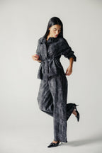 Washed Black Denim Set