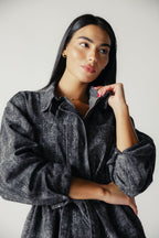 Washed Black Denim Set