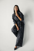 Washed Black Denim Set