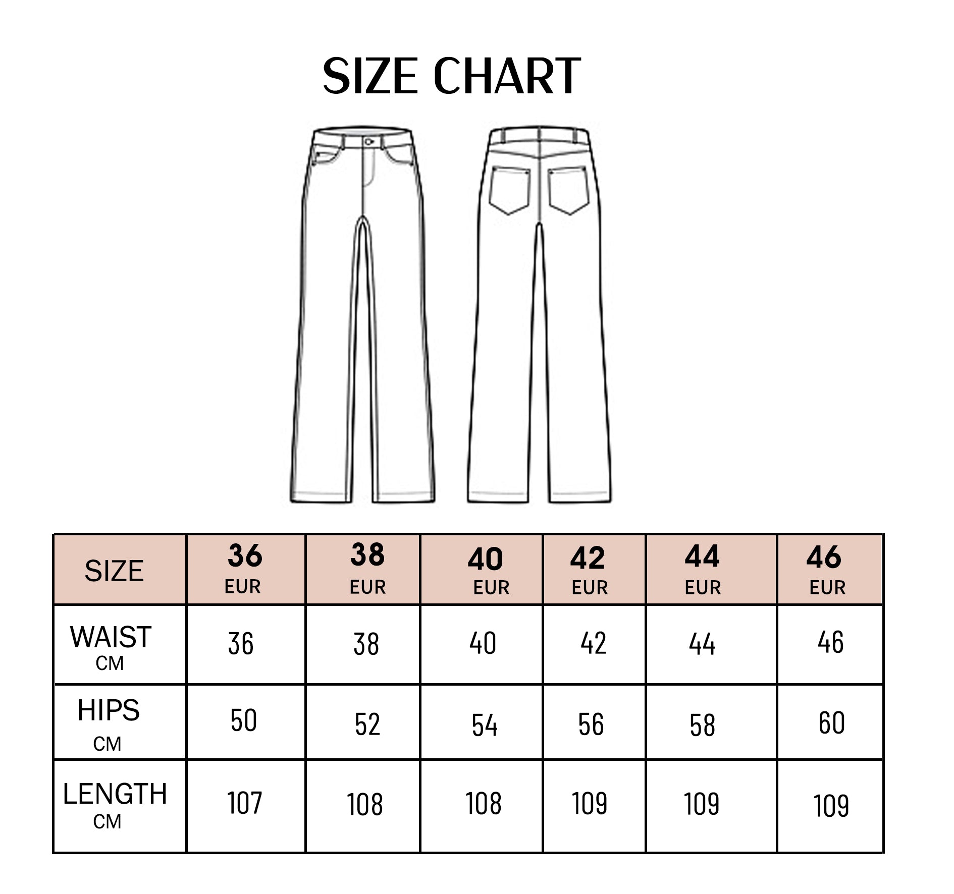 Straight Wide Leg Jeans - Blue