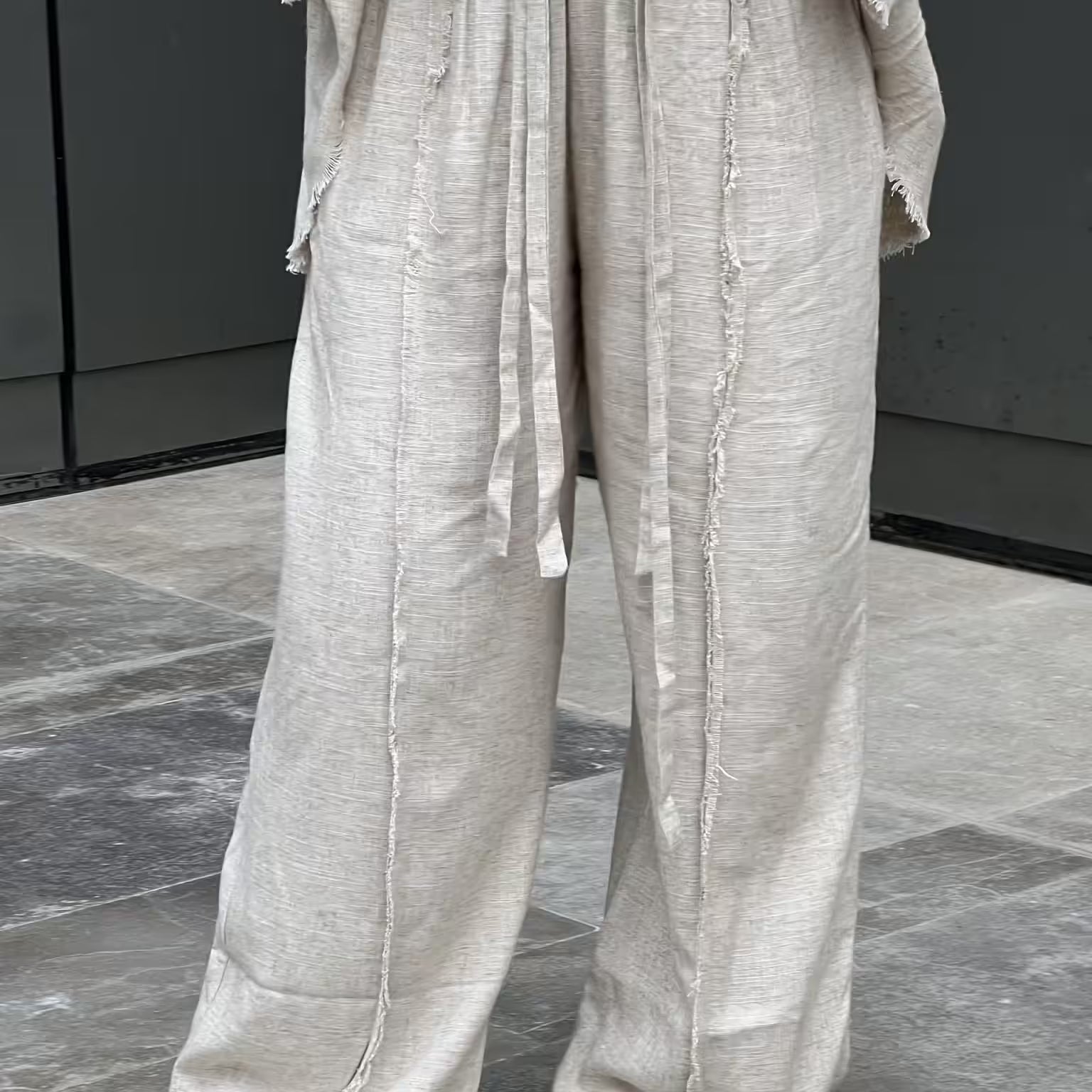 Raneem Linen Beige Set