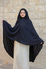 خمار طويل اسودقطعةواحدة