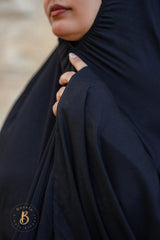 خمار طويل اسودقطعةواحدة