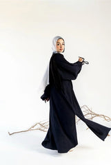 Crushed Kimono in Black