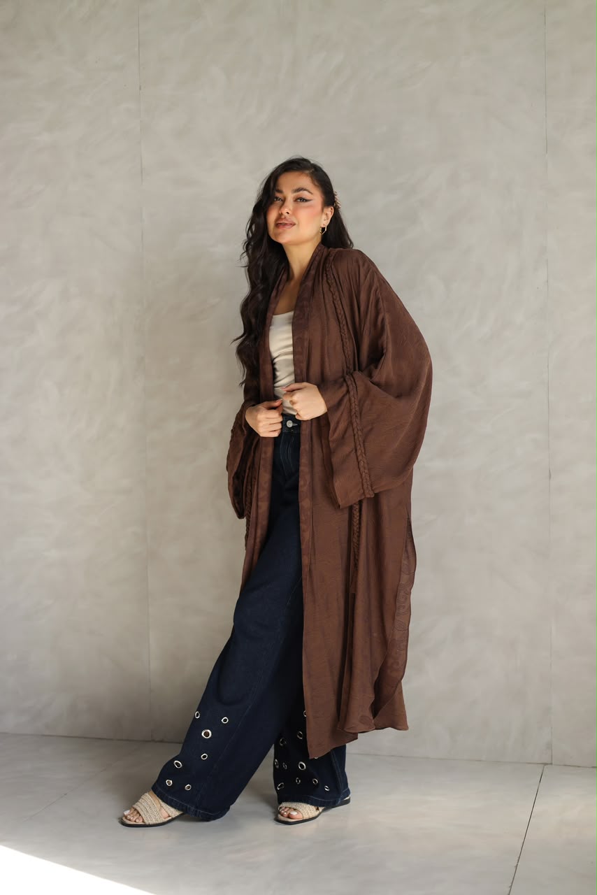 Halo Braids kimono chocolate